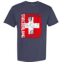 SWITZERLAND Flag Vintage Distressed SWISS Garment-Dyed Heavyweight T-Shirt