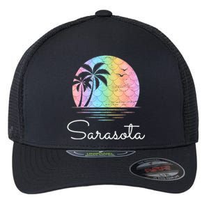 Sarasota Florida Vacation Family Beach Group Flexfit Unipanel Trucker Cap