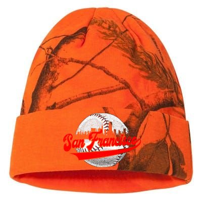 San Francisco Vintage Baseball Lover Retro Game Day Dad Mom Funny Gift Kati Licensed 12" Camo Beanie