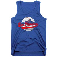 San Francisco Vintage Baseball Lover Retro Game Day Dad Mom Funny Gift Tank Top