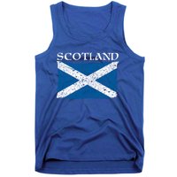 Scotland Flag Vintage Scottish Pride Teen Gift Cute Gift Tank Top