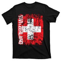 Switzerland Flag Vintage Distressed Swiss T-Shirt