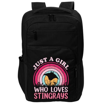 Stingray Fish Vintage Retro Just A Girl Who Loves Stingrays Impact Tech Backpack