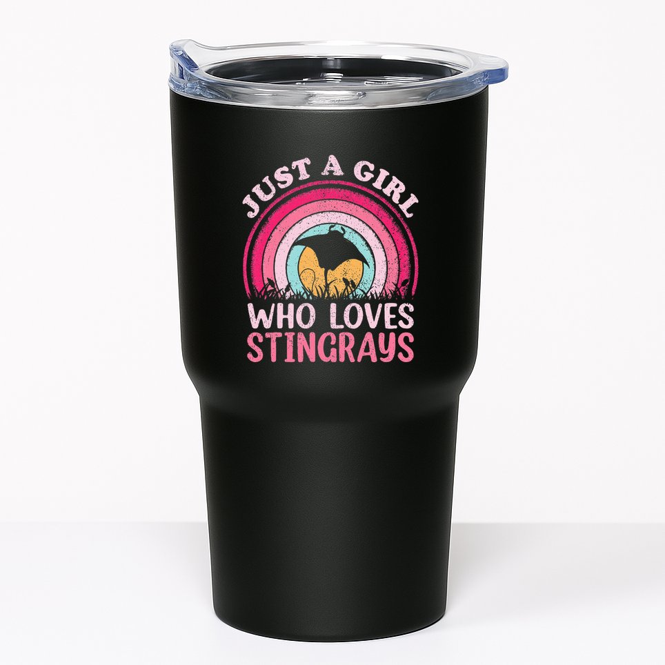 Stingray Fish Vintage Retro Just A Girl Who Loves Stingrays Tumbler