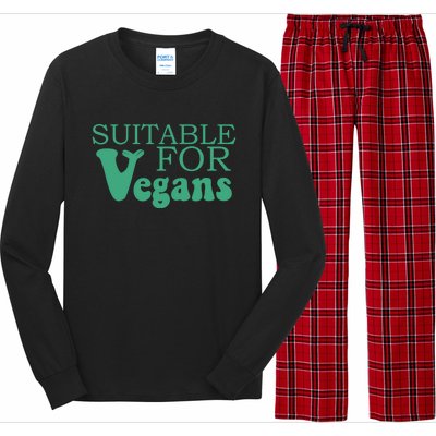 Suitable For Vegans Veganism Gift Plant Based Vegetarian Gift Long Sleeve Pajama Set