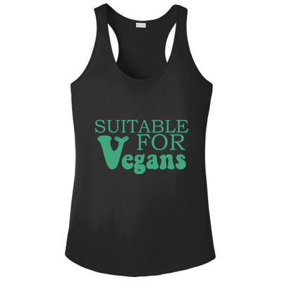 Suitable For Vegans Veganism Gift Plant Based Vegetarian Gift Ladies PosiCharge Competitor Racerback Tank