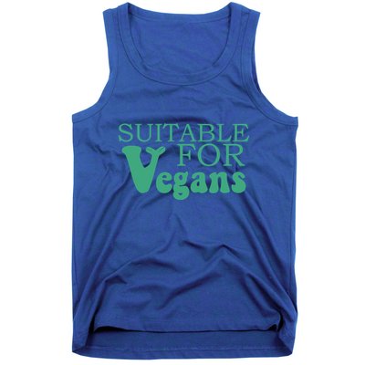 Suitable For Vegans Veganism Gift Plant Based Vegetarian Gift Tank Top