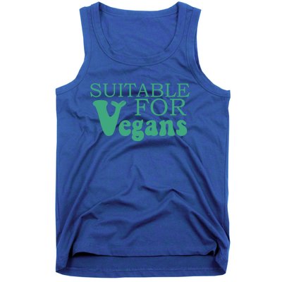 Suitable For Vegans Veganism Gift Plant Based Vegetarian Gift Tank Top