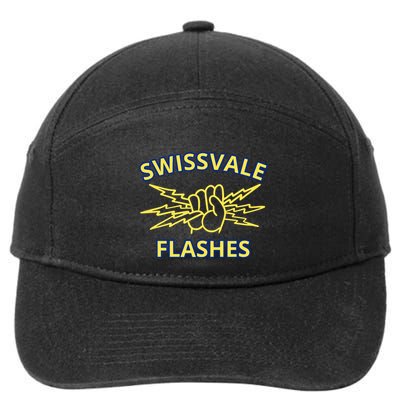 Swissvale Flashes Vintage 7-Panel Snapback Hat