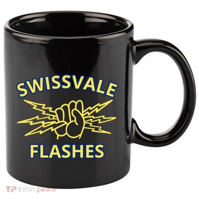 Swissvale Flashes Vintage 11oz C Handle Ceramic Mug