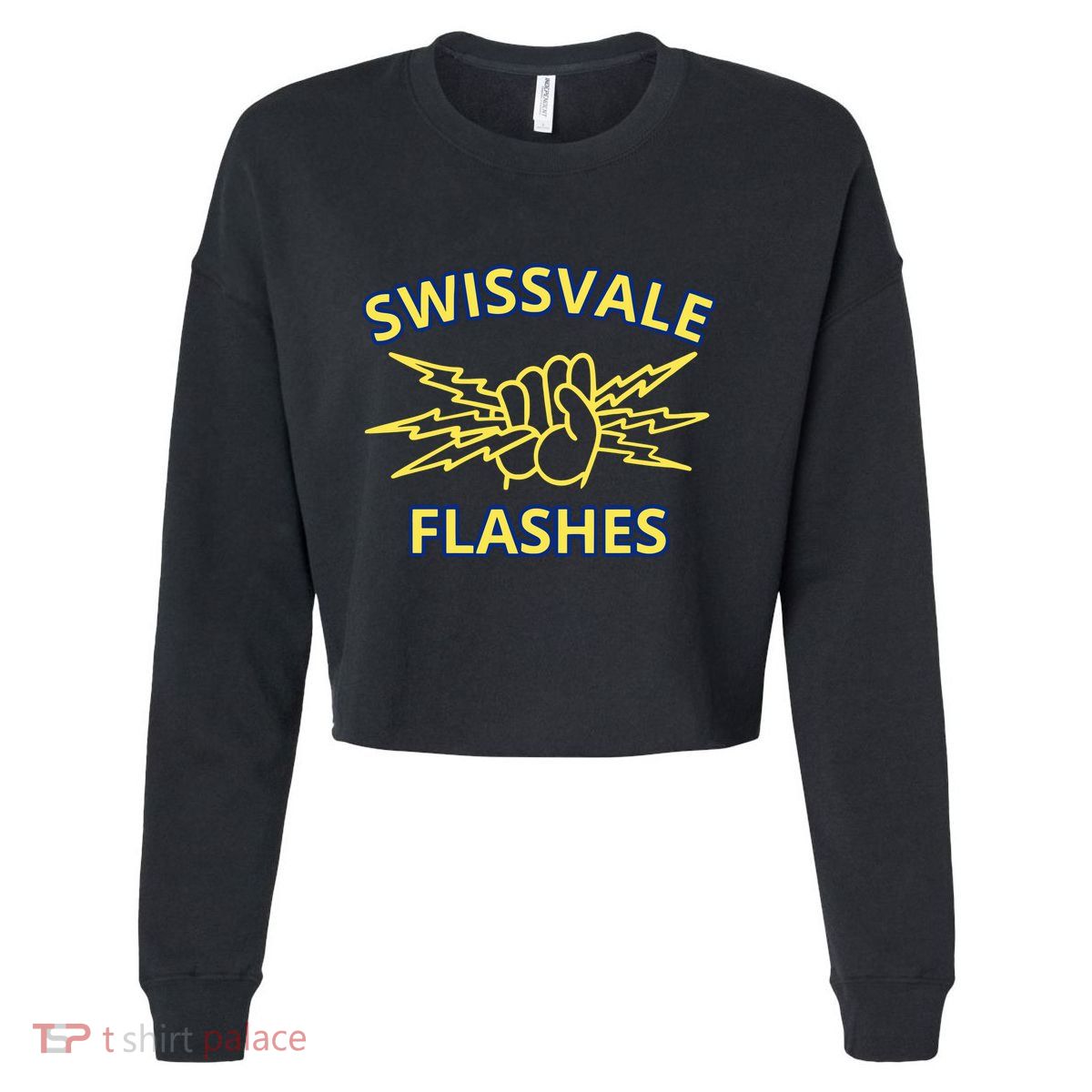 Swissvale Flashes Vintage Cropped Pullover Crew