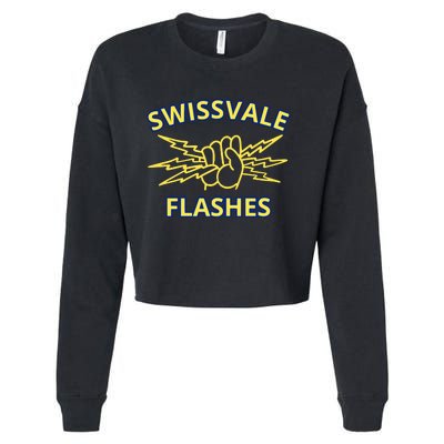 Swissvale Flashes Vintage Cropped Pullover Crew