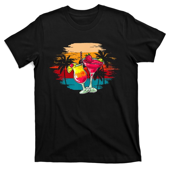 Summer Fun Vacation Margaritas Beaches Good People Graphic T-Shirt