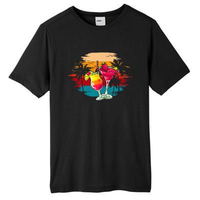 Summer Fun Vacation Margaritas Beaches Good People Graphic Tall Fusion ChromaSoft Performance T-Shirt