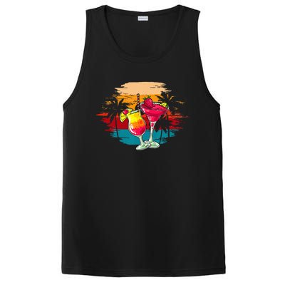 Summer Fun Vacation Margaritas Beaches Good People Graphic PosiCharge Competitor Tank