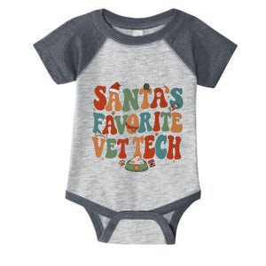 Santa’S Favorite Vet Tech Christmas Holiday Season Infant Baby Jersey Bodysuit