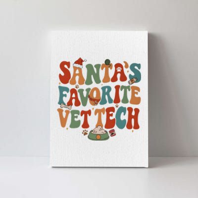 Santa’S Favorite Vet Tech Christmas Holiday Season Canvas