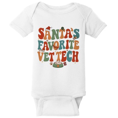 Santa’S Favorite Vet Tech Christmas Holiday Season Baby Bodysuit