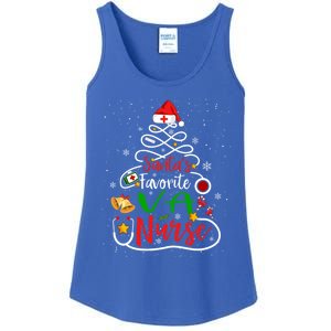 SantaS Favorite Va Nurse Christmas Nursing Tree Cute Gift Ladies Essential Tank