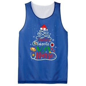 SantaS Favorite Va Nurse Christmas Nursing Tree Cute Gift Mesh Reversible Basketball Jersey Tank