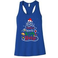 SantaS Favorite Va Nurse Christmas Nursing Tree Cute Gift Women's Racerback Tank