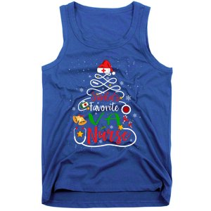 SantaS Favorite Va Nurse Christmas Nursing Tree Cute Gift Tank Top