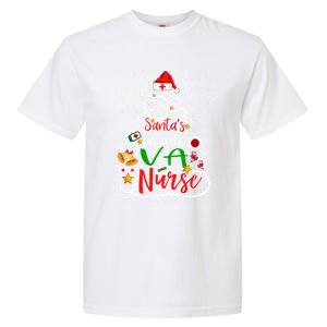 SantaS Favorite Va Nurse Christmas Nursing Tree Cute Gift Garment-Dyed Heavyweight T-Shirt