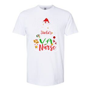 SantaS Favorite Va Nurse Christmas Nursing Tree Cute Gift Softstyle CVC T-Shirt