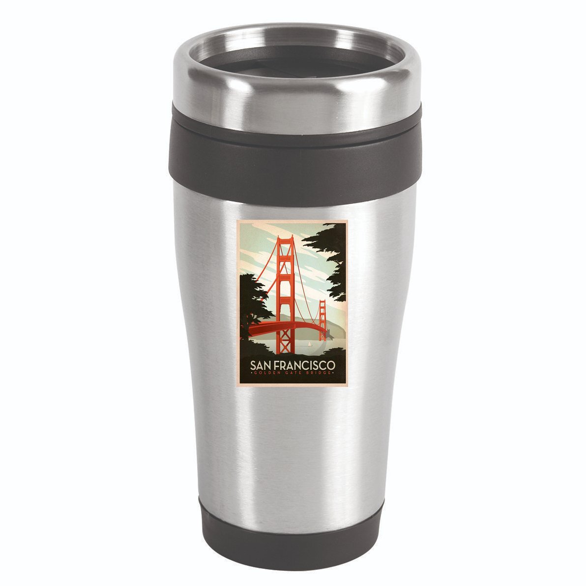 San Francisco Vintage Travel Poster 16oz Travel Tumbler