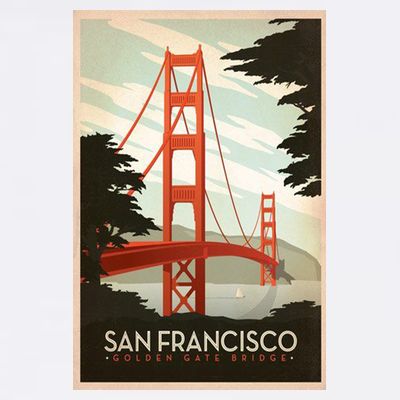 San Francisco Vintage Travel Poster T-Shirt