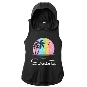 Sarasota Florida Vacation Family Beach Group Ladies PosiCharge Tri-Blend Wicking Draft Hoodie Tank