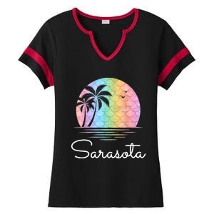 Sarasota Florida Vacation Family Beach Group Ladies Halftime Notch Neck Tee