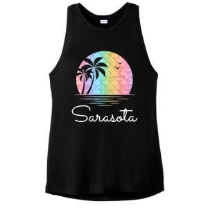 Sarasota Florida Vacation Family Beach Group Ladies PosiCharge Tri-Blend Wicking Tank