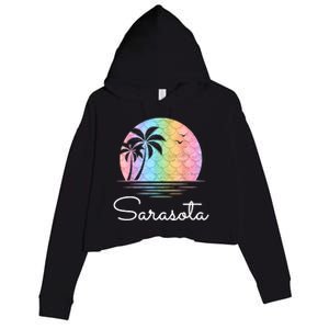 Sarasota Florida Vacation Family Beach Group Crop Fleece Hoodie