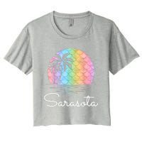 Sarasota Florida Vacation Family Beach Group Women's Crop Top Tee