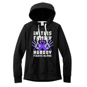 Support For Victims Of Domestic Violence Family Members Women's Fleece Hoodie