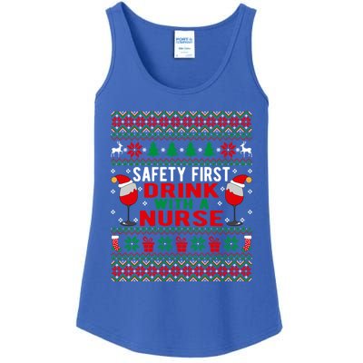 Safety First With A Nurse Christmas Style Gift Ladies Essential Tank