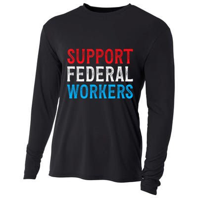 Support Federal Workers Protect Defend Employees Jobs Cooling Performance Long Sleeve Crew