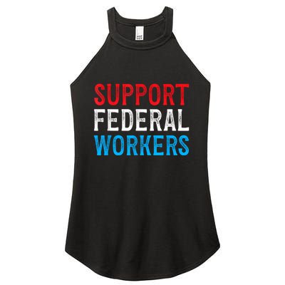 Support Federal Workers Protect Defend Employees Jobs Women's Perfect Tri Rocker Tank