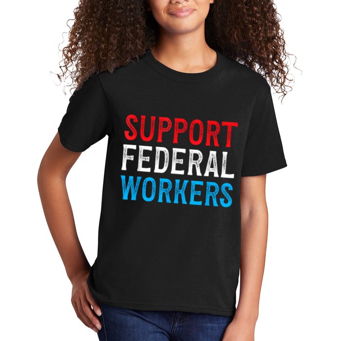 Support Federal Workers Protect Defend Employees Jobs Kids T-Shirt
