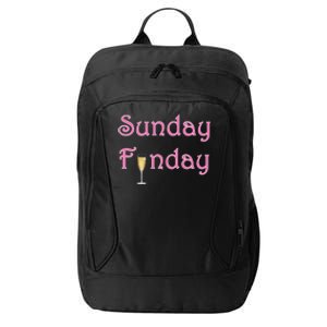 Sunday Funday Wine Champagne Ing Gift City Backpack