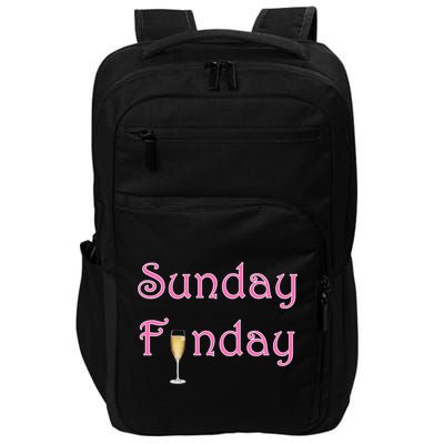 Sunday Funday Wine Champagne Ing Gift Impact Tech Backpack