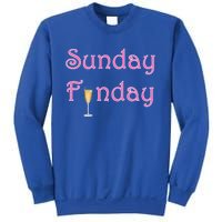 Sunday Funday Wine Champagne Ing Gift Sweatshirt