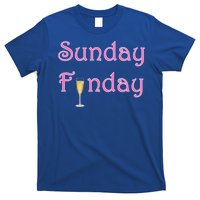 Sunday Funday Wine Champagne Ing Gift T-Shirt