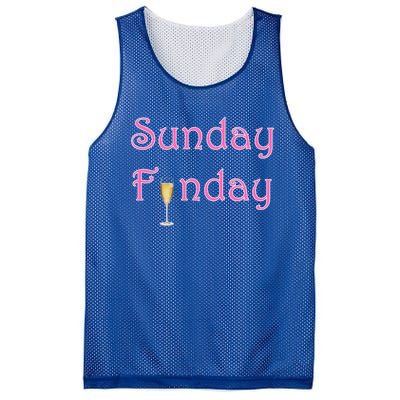 Sunday Funday Wine Champagne Ing Gift Mesh Reversible Basketball Jersey Tank