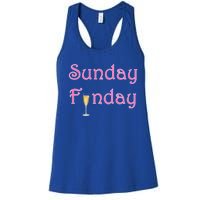 Sunday Funday Wine Champagne Ing Gift Women's Racerback Tank