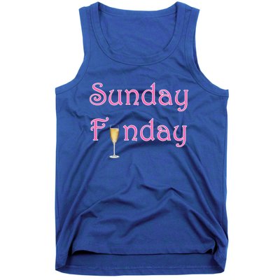 Sunday Funday Wine Champagne Ing Gift Tank Top