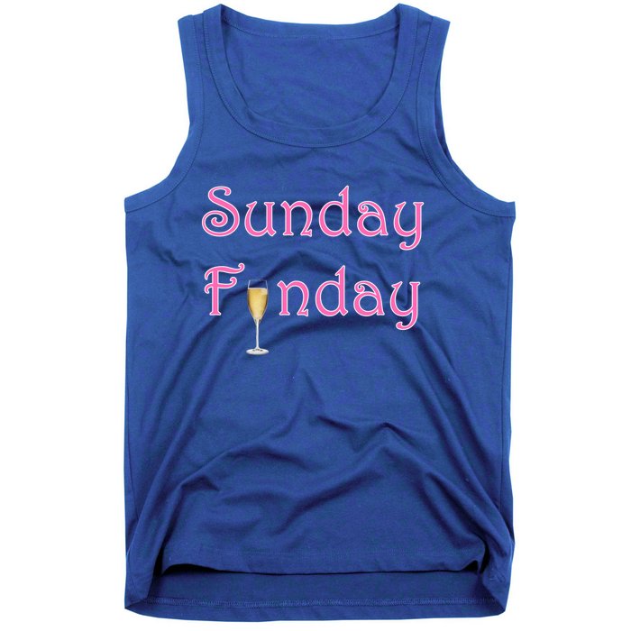 Sunday Funday Wine Champagne Ing Gift Tank Top