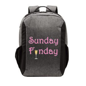 Sunday Funday Wine Champagne Ing Gift Vector Backpack