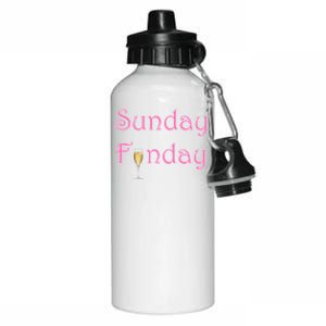 Sunday Funday Wine Champagne Ing Gift Aluminum Water Bottle